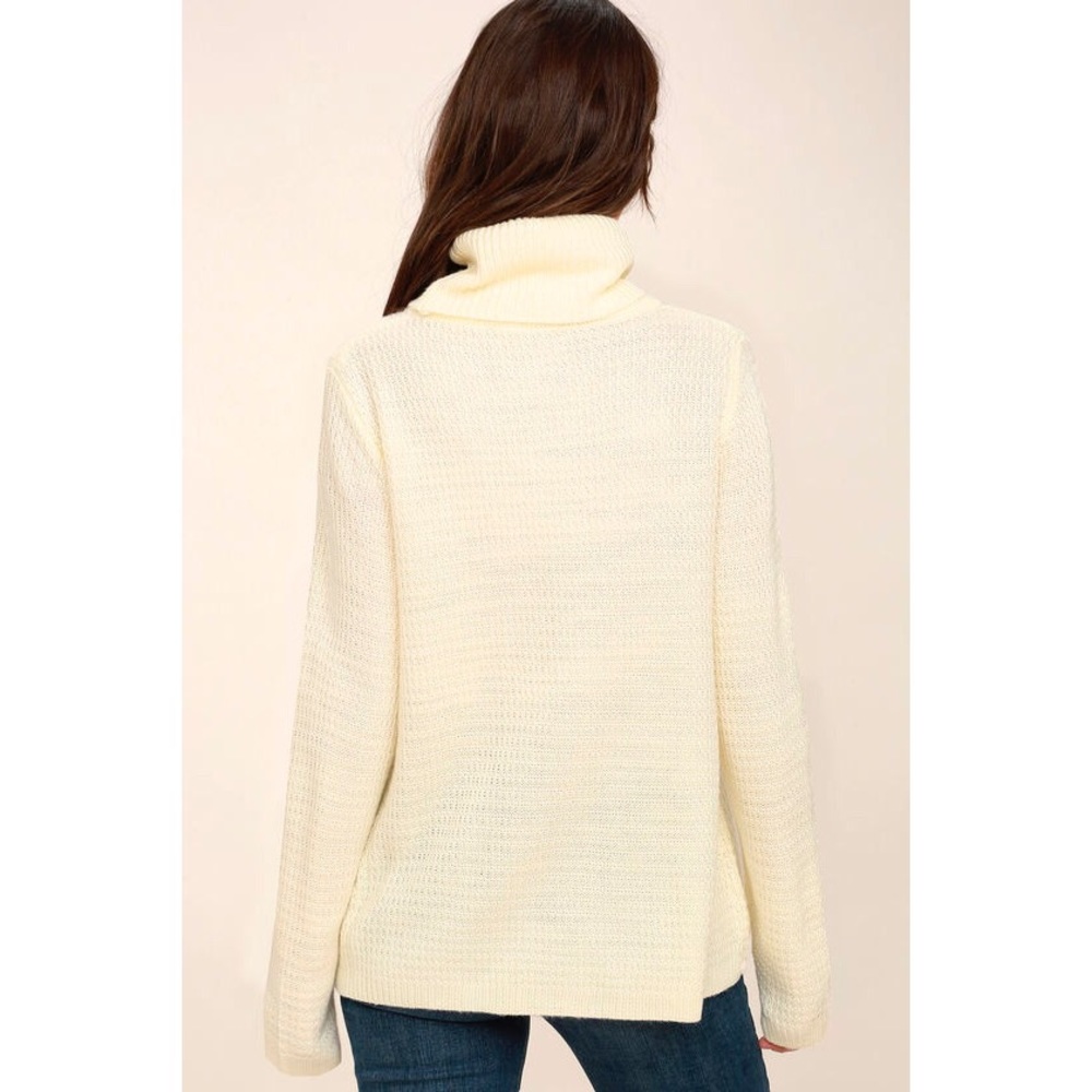 Sweet Salutation Cream Turtleneck Sweater - Picture 3 of 4